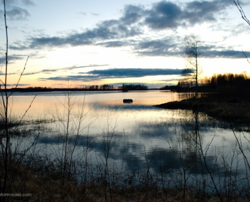 Kontiolahti lake sunset photo