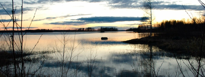 Kontiolahti lake sunset photo