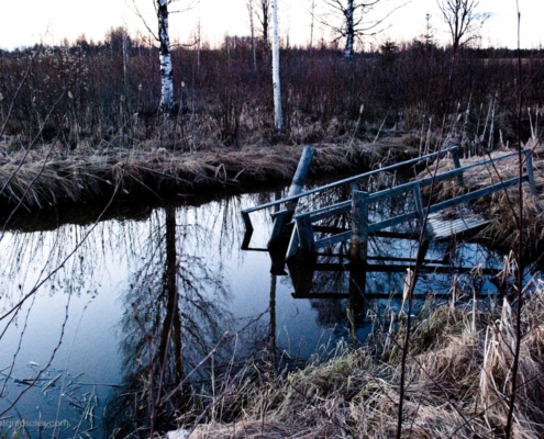 broken wooden structure photo