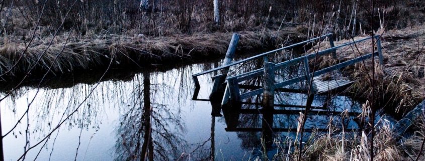 broken wooden structure photo