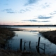 brooken structure on lake II photography