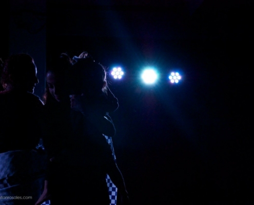 arte & vida dark lights dancing with litle girl II photo