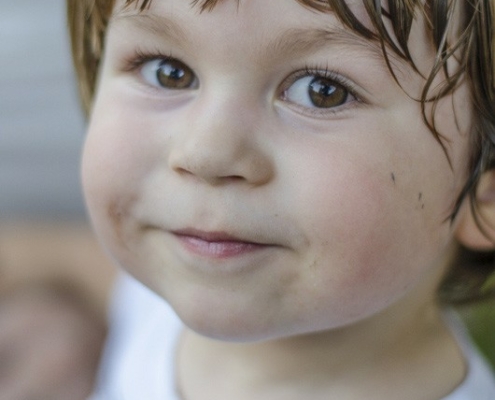 cute small boy close up photo