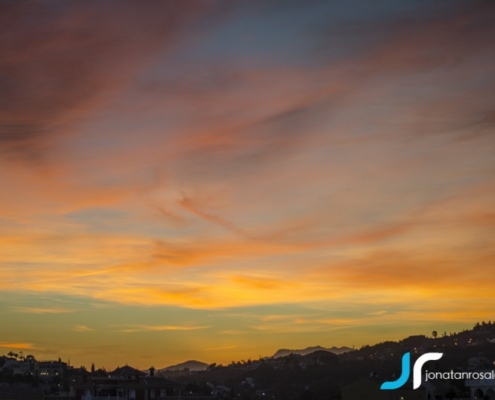 sunset over Torrequebrada