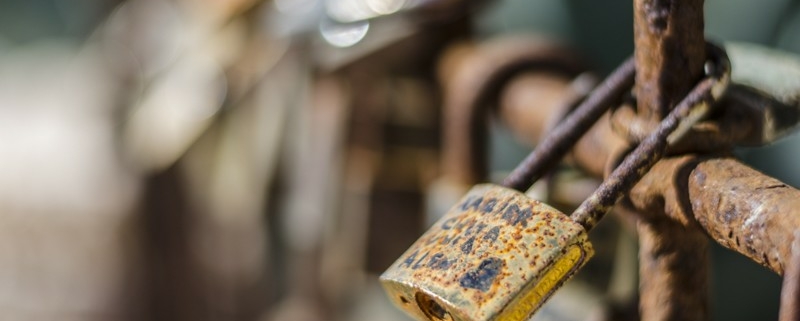 vintage rusty locks