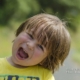 cute boy smiling