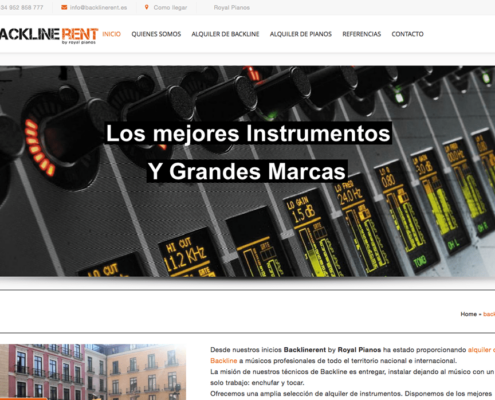 backlinerent.es alquiler de instrumentos y backline