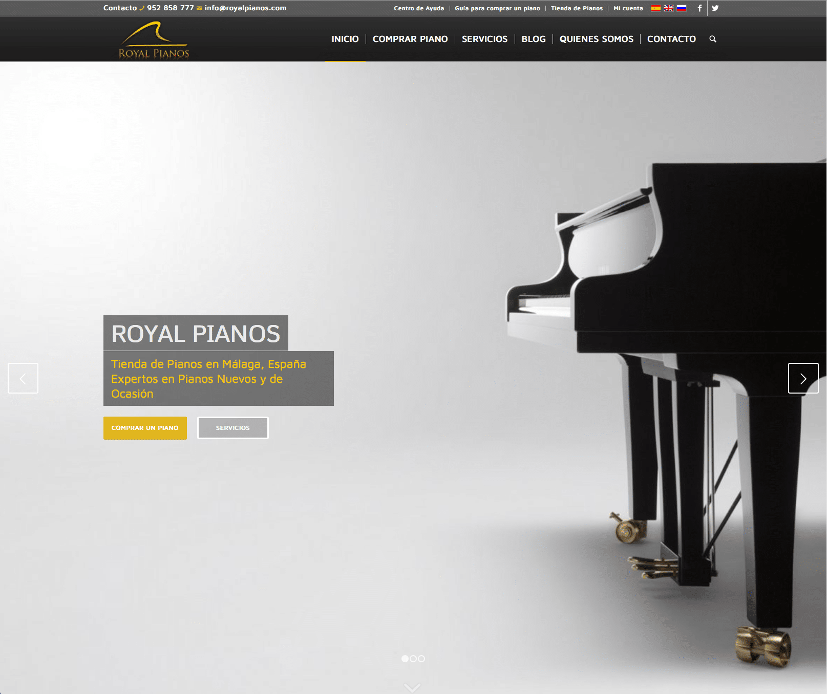 royal pianos tienda de pianos en Benalmadena